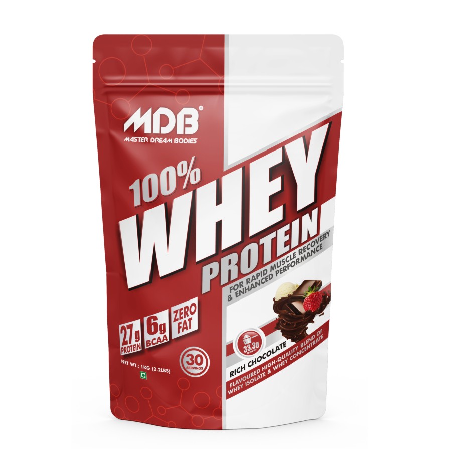 MasterDreamBodies (MDB) 100% Whey Protein Rich Chocolate 1 kg