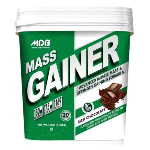 MasterDreamBodies MDB Mass Gainer with added Creatine & BCAA 2kg Chocolate Flavour