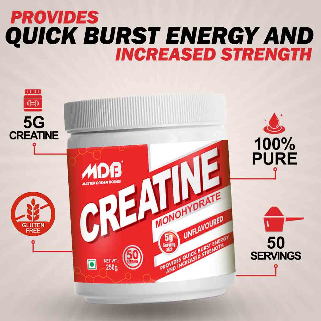 MDB Creatine 250g (Unflavoured) - Value
