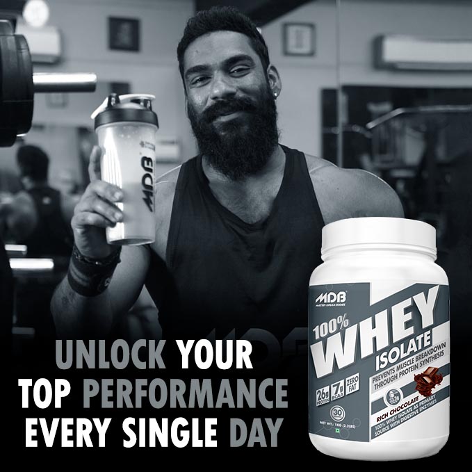 MDB 100% Whey Isolate 1 Kg - Performance
