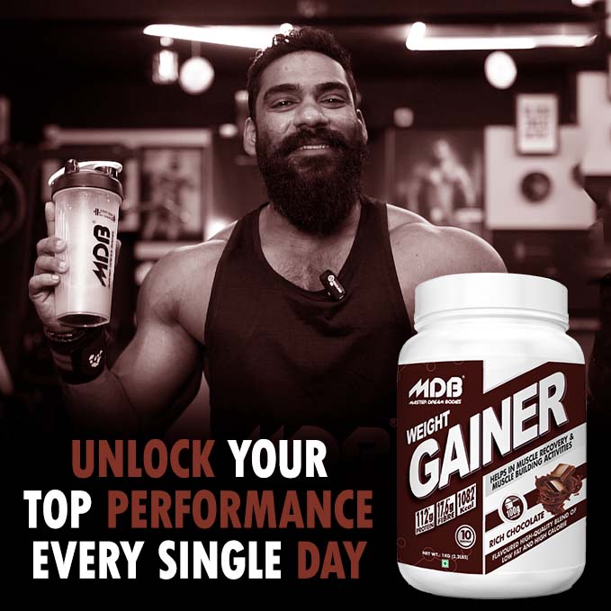 MDB weight gainer 1 Kg - Performance